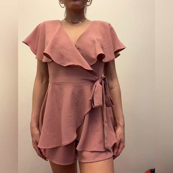 Rose Mini Wrap Skort Dress - Picture 2 of 5